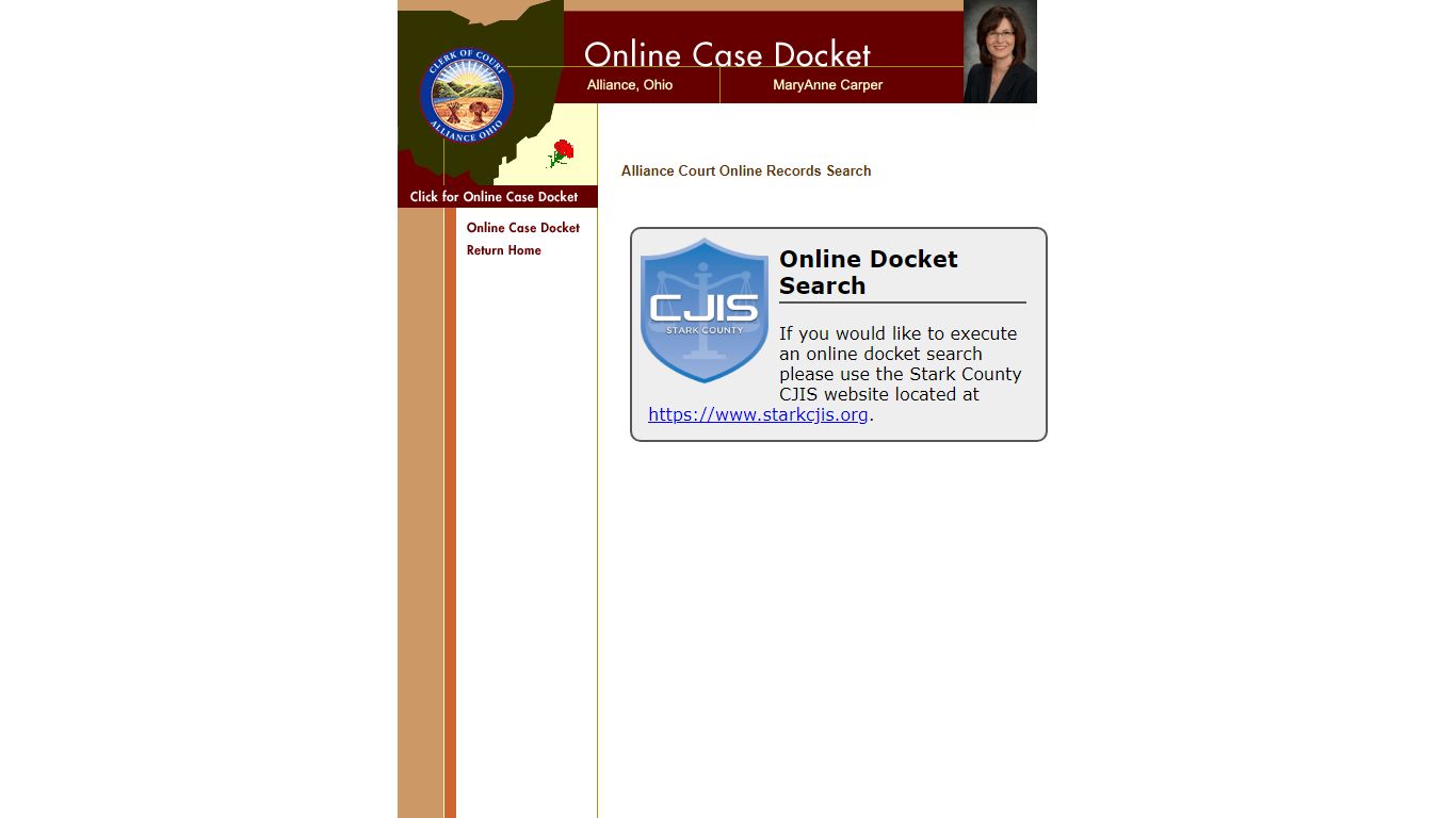 Alliance Online Case Docket
